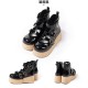 Modo Three Buckles Platform Shoes(Reservation/4 Colours/Low&High Platforms/Full Payment Without Shipping)